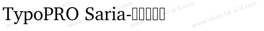 TypoPRO Saria字体转换